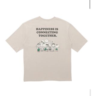 スターバックスコーヒー(Starbucks Coffee)のスターバックス　オーバーサイズTシャツ PEANUTS グレー S-M(Tシャツ(半袖/袖なし))