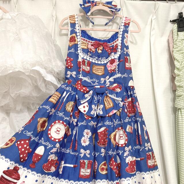 Angelic Pretty♡French Cafe JSK+KCセット アオ