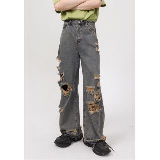 VETEMENTS メンズ カットオフ リワークド デニムパンツ XS 正規品