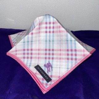 バーバリー(BURBERRY)のバーバリー　BURBERRY チェック柄ハンカチ　50cm×50cm(ハンカチ)