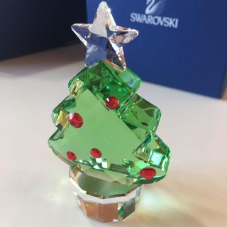 スワロフスキー(SWAROVSKI)の希少！スワロフスキー クリスマスツリー  ミディアム　美品(置物)