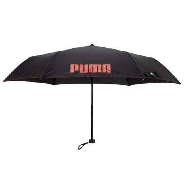 ブラック　PUMA 子供用 無地 ミニ折りたたみ傘 55cm 1003 キッズ/ベビー/マタニティのこども用ファッション小物(傘)の商品写真