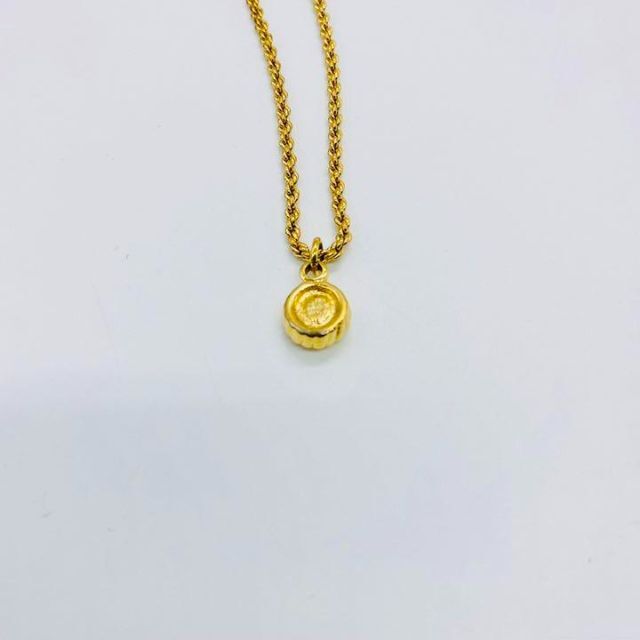 驚くべき価格 【即日発送】dior クリスチャンディオール　ネックレス　石付き　ゴールド ネックレス