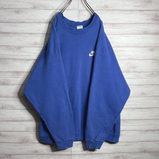 NIKE - 【USA製!!】ナイキ ✈︎刺繍 ゆるだぼ 白タグ 裏起毛 肉厚