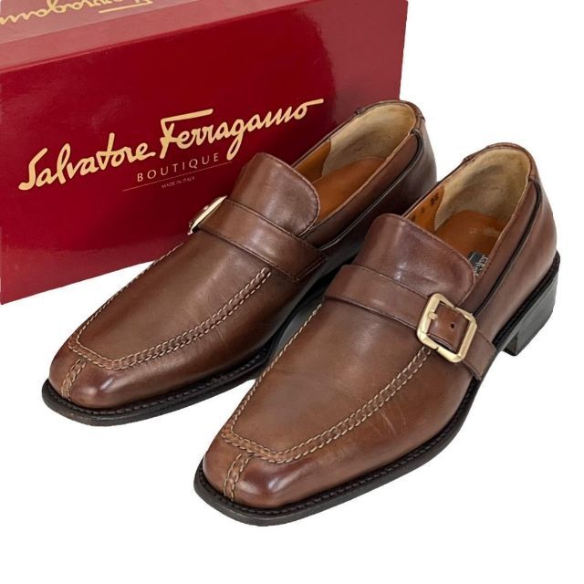 Salvatore Ferragamo - 世界最高峰 サルヴァトーレフェラガモ 6/24cm トラメッザ ビジネスシューズの通販 by