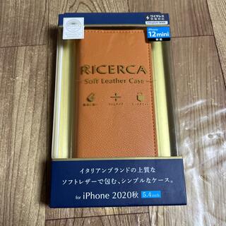 エレコム(ELECOM)のiPhone 12 mini レザーケース RICERCA 11174(iPhoneケース)