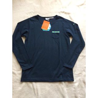 コロンビア(Columbia)の新品タグ付☆ コロンビア　Columbia　オムニ長袖Tシャツ　紺S(Tシャツ(長袖/七分))