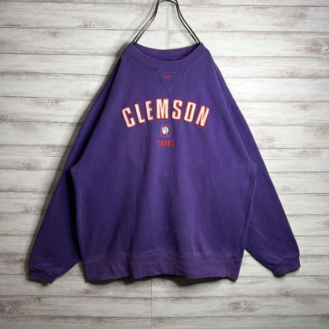 入手困難!!】ナイキ ✈︎刺繍ロゴ CLEMSON アーチロゴ ゆるだぼ - www