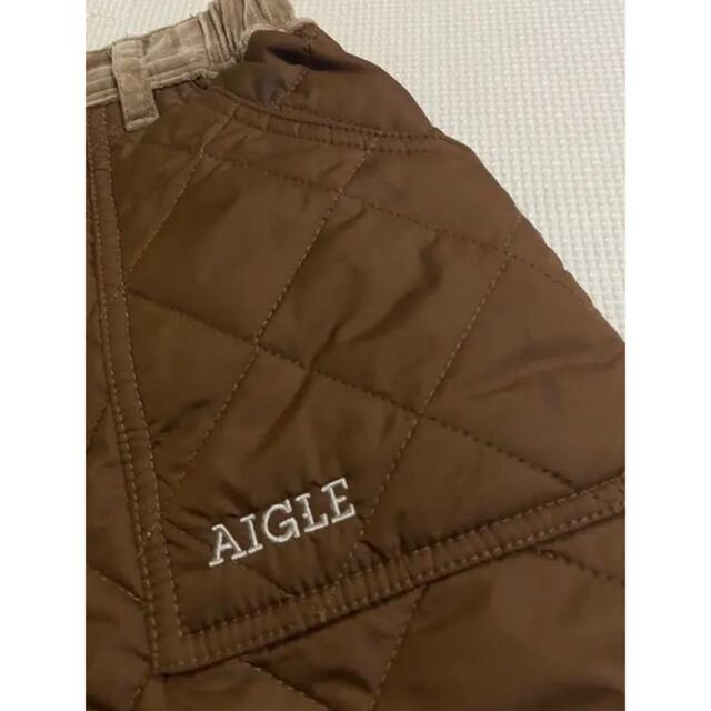 AIGLE キルティング 防寒 スカート 130