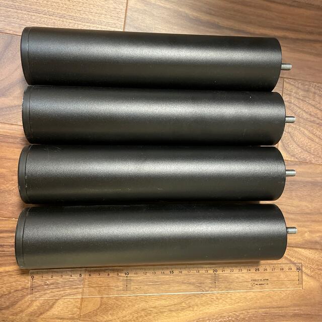 MUJI (無印良品)(ムジルシリョウヒン)の無印良品 スチーム脚 ブラック 黒 4本 26cm その他のその他(その他)の商品写真
