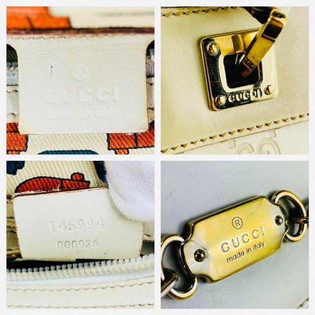 Gucci(グッチ)の【即日発送】GUCCI グッチシマ　トートバッグ　ホワイトベージュ　送料無料 レディースのバッグ(トートバッグ)の商品写真