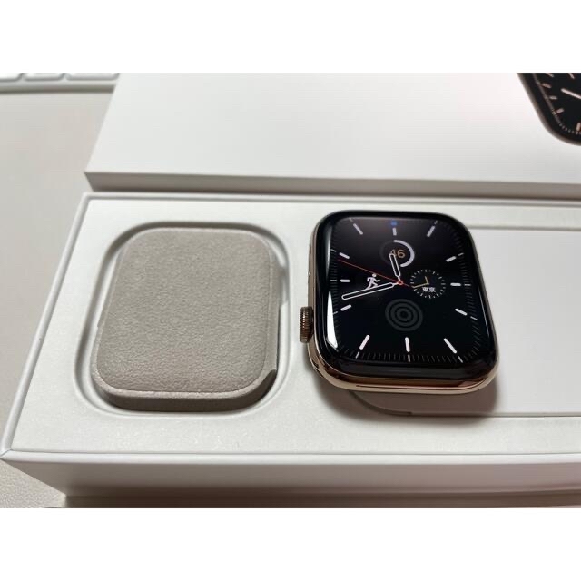 AppleWatch5 44mmGPS＋Cellularモデルゴールドステンレス