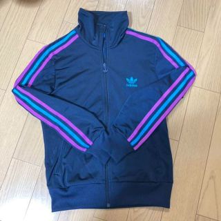 アディダス(adidas)のadidas アディダス ジャージ　ネイビー　パープル(トレーナー/スウェット)