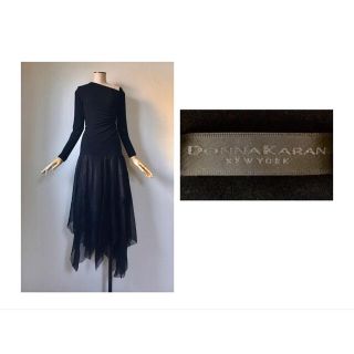 DONNA KARAN ダナ キャラン カシミア100%ロングワンピース