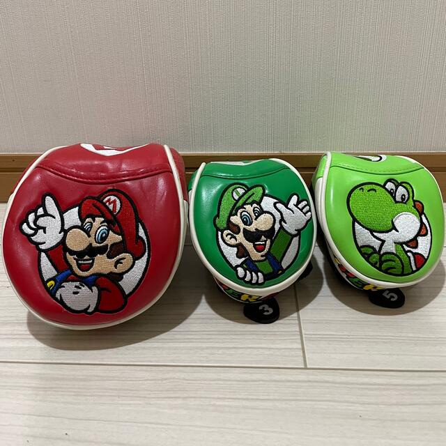 任天堂(ニンテンドウ)のマリオ　ルイージ　ヨッシー　ゴルフクラブ　ヘッドカバーセット販売 スポーツ/アウトドアのゴルフ(その他)の商品写真