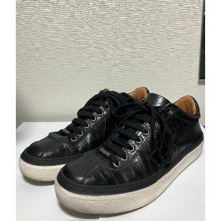 ジミーチュウ(JIMMY CHOO)の【JIMMY CHOO】ジミーチュウ　ローカットスニーカー　ブラック40(スニーカー)