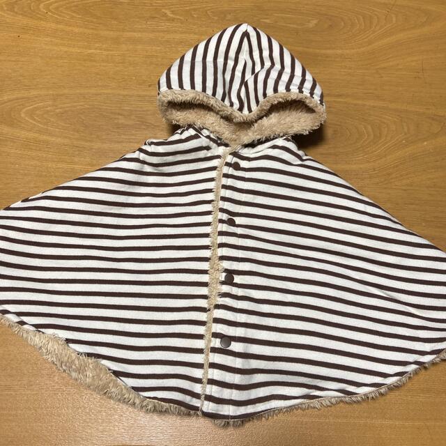 Branshes(ブランシェス)のbranshes  モコモコポンチョ　リバーシブル　ベルト付 キッズ/ベビー/マタニティのベビー服(~85cm)(その他)の商品写真