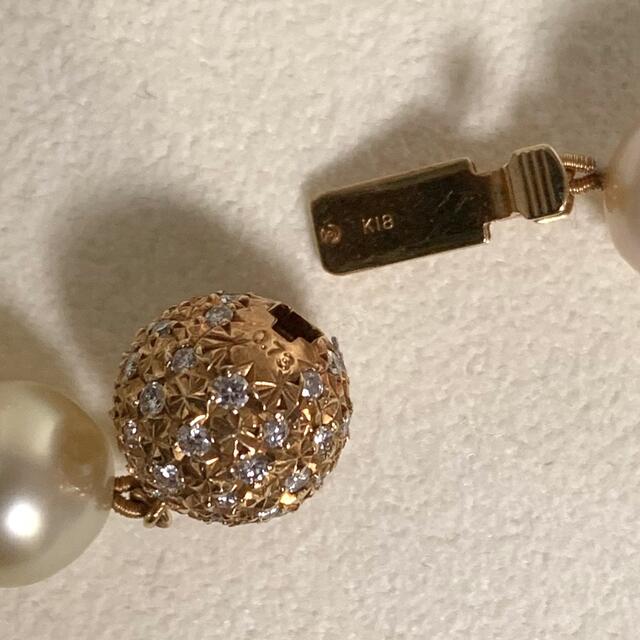【美品】Tasakiゴールデンパール14.7cmダイヤモンド0.73ct18k 4