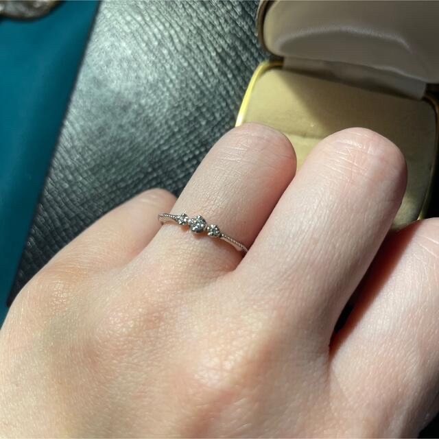 ダイヤモンド × プラチナ リング♡ レディースのアクセサリー(リング(指輪))の商品写真