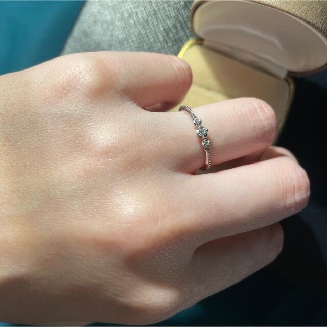 ダイヤモンド × プラチナ リング♡ レディースのアクセサリー(リング(指輪))の商品写真