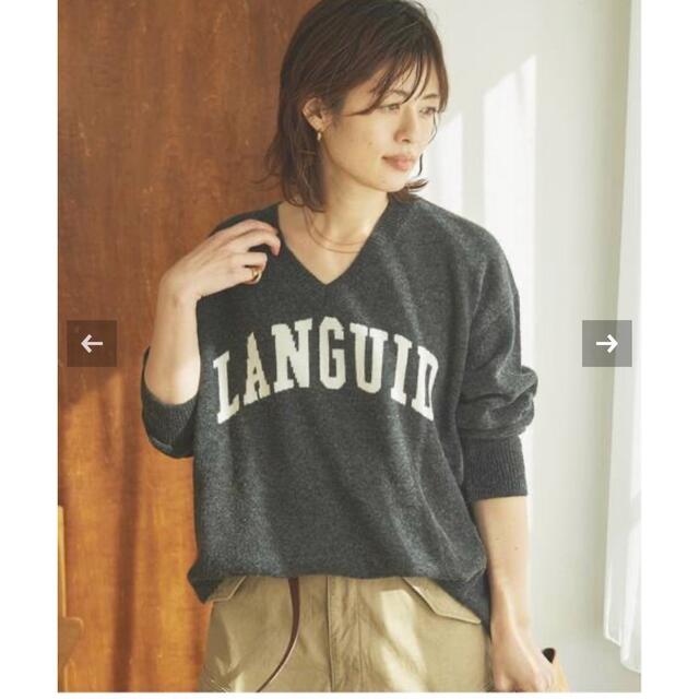 LANGUID logoニットトップス