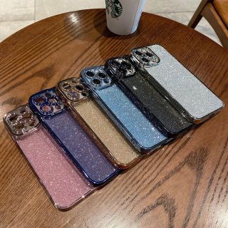 シルバー　キラキラ　シンプル　ピンク　パープル　ゴールド　iPhone14ケース(iPhoneケース)