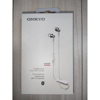 オンキヨー(ONKYO)のONKYO E200BT White マイク付きBluetoothイヤホン(ヘッドフォン/イヤフォン)