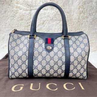 Gucci - 希少♥オールドグッチ ボストンバッグ アクセコ GG柄 シェリー
