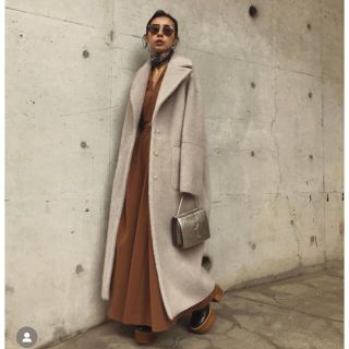 アメリヴィンテージ(Ameri VINTAGE)のAmeri  BLANKET LIKE FAKE MOUTON COAT(ロングコート)