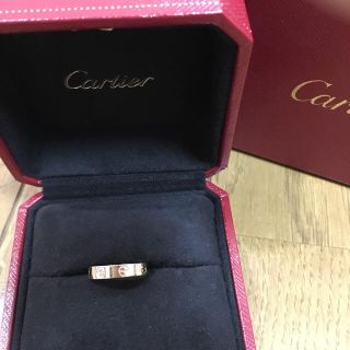 カルティエ(Cartier)のカルティエ ピンクゴールド ミニラブリング (Cartier) 8〜9号くらい(リング(指輪))