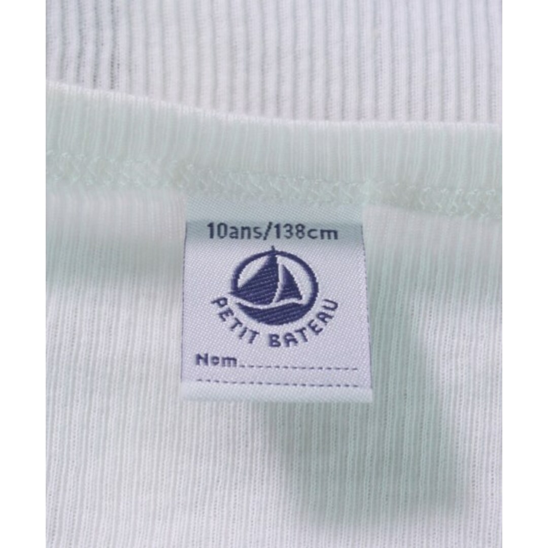 PETIT BATEAU(プチバトー)のPETIT BATEAU プチバトー Tシャツ・カットソー 138 白 【古着】【中古】 キッズ/ベビー/マタニティのキッズ服女の子用(90cm~)(Tシャツ/カットソー)の商品写真