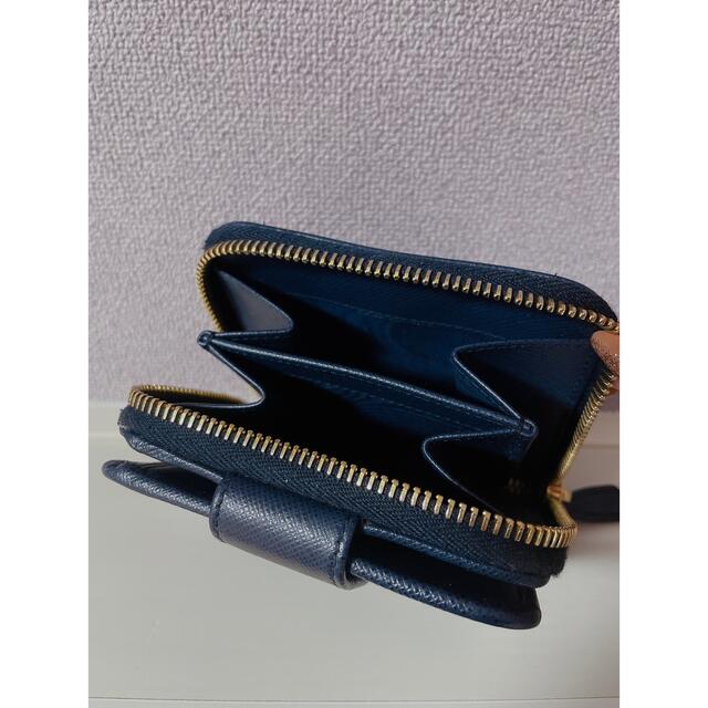 PRADA 折りたたみ財布 ネイビー 3