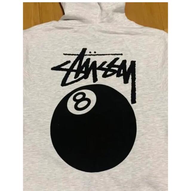 STUSSY - 新品☆STUSSY ステューシー8ボールパーカー グレー XLサイズ