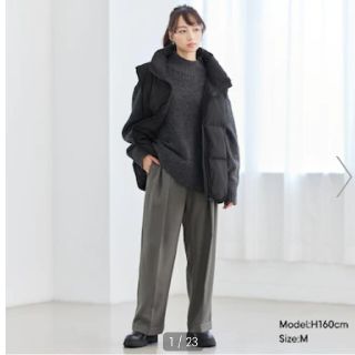 ジーユー(GU)のGU インタックワイドパンツ 新品 XL(カジュアルパンツ)