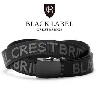 BURBERRY - クレストブリッジ ブラックレーベル ロゴ ジャカード テープベルト