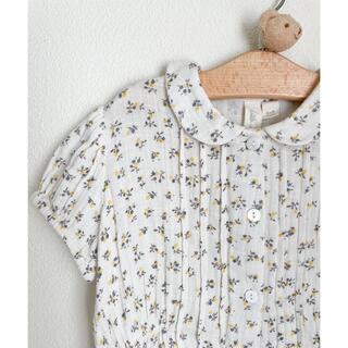 キャラメルベビー&チャイルド(Caramel baby&child )のlittle cotton clothes 小花柄ブラウス 6-7y(ブラウス)