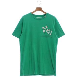 オフホワイト Tシャツ・カットソー(メンズ)（グリーン・カーキ/緑色系 