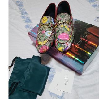 Gucci - 今週値引 GUCCI 花柄 シューズ 37 ハーフの通販 by