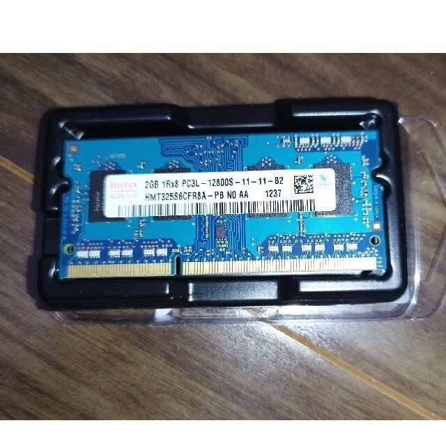 メモリ PC-3L 12800S 204pin 2GB スマホ/家電/カメラのPC/タブレット(PCパーツ)の商品写真