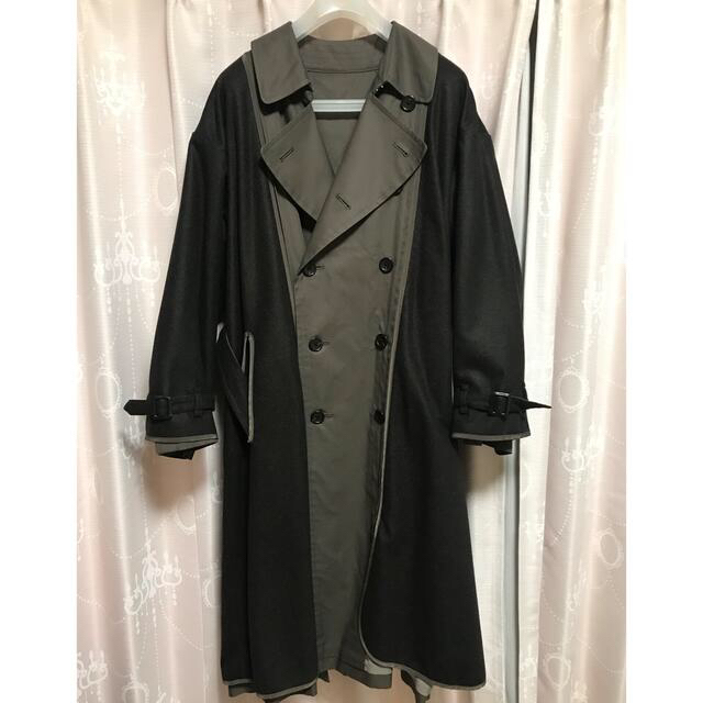 1LDK SELECT(ワンエルディーケーセレクト)の20AW YOKE  REVERSIBLE TRANCH COAT BROWN メンズのジャケット/アウター(トレンチコート)の商品写真