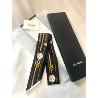 シャネル(CHANEL)の【新品未使用】シャネル CHANEL ツイリー ココマーク カメリア 新作(バンダナ/スカーフ)