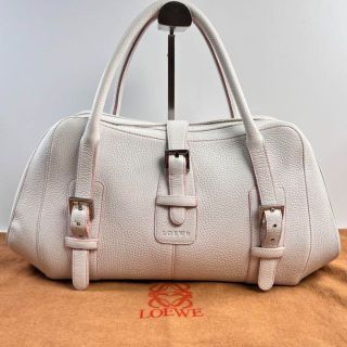 ロエベ ハンドバッグ(レディース)(ホワイト/白色系)の通販 100点以上 売り正規店 【極美品】LOEWE ロエベ センダ ハンドバッグ ブラック 黒 ハンドバッグ