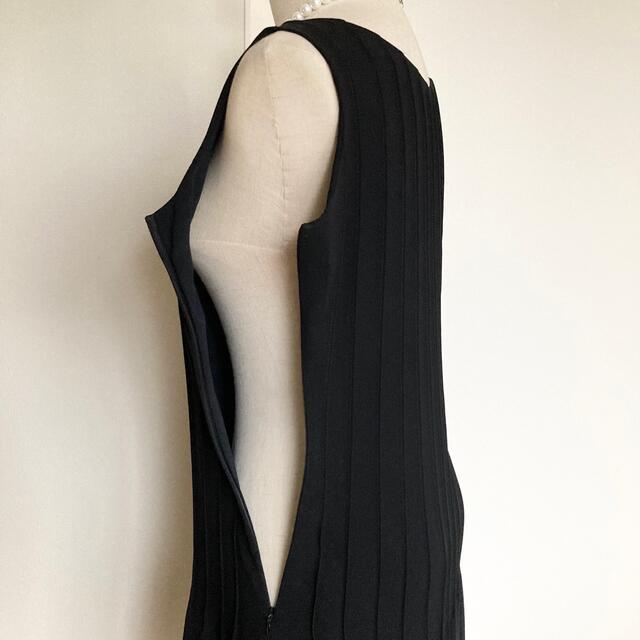 UNTITLED(アンタイトル)の美品　アンタイトル  シフォン　ワンピース　ドレス　黒 レディースのワンピース(ロングワンピース/マキシワンピース)の商品写真