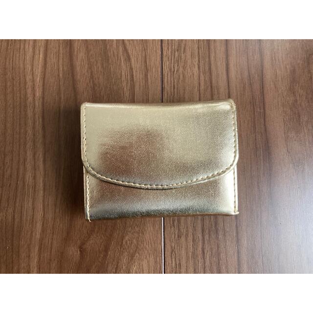 ミニ財布　シャンパンゴールド レディースのファッション小物(財布)の商品写真
