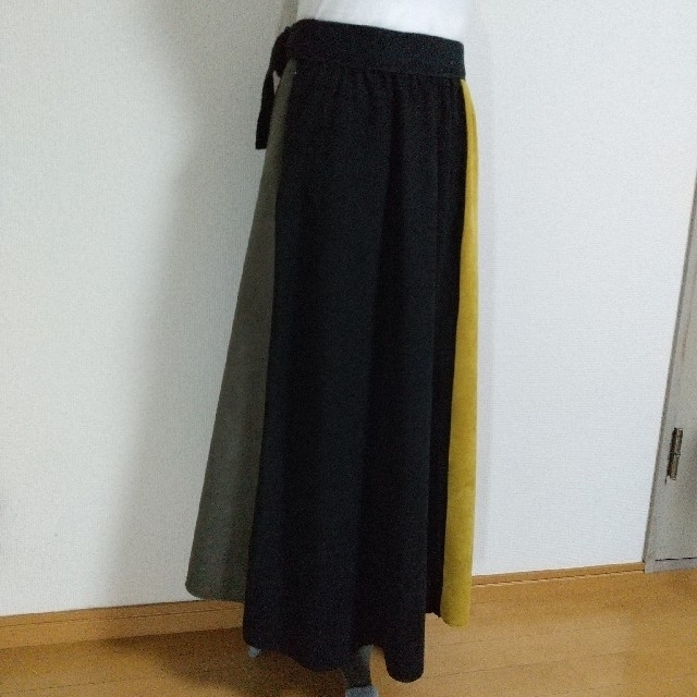 スエード調ロングスカート レディースのスカート(ロングスカート)の商品写真