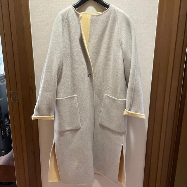 Demi-Luxe BEAMS(デミルクスビームス)のdemi-luxe beams リバーシブル　wool coat レディースのジャケット/アウター(ロングコート)の商品写真