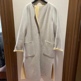 デミルクスビームス(Demi-Luxe BEAMS)のdemi-luxe beams リバーシブル　wool coat(ロングコート)