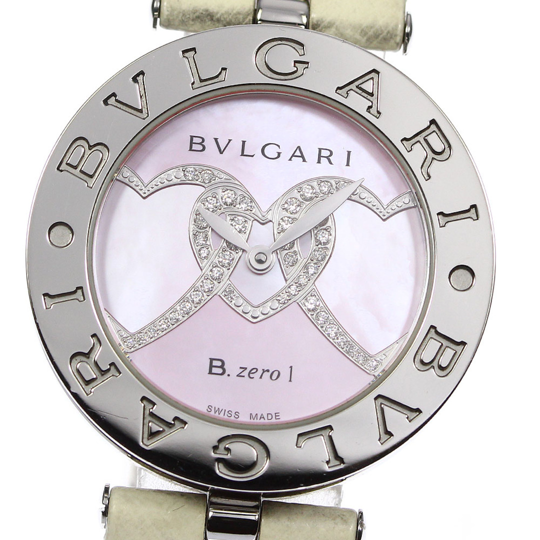 【BVLGARI】ブルガリ B-ZERO1 ダイヤモンドハート BZ30S クォーツ レディース_703439【ev20】