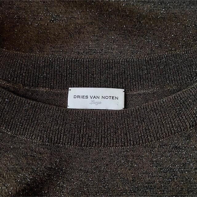 DRIES VAN NOTEN(ドリスヴァンノッテン)のDries Van Noten 20ss 薄手 ラメニットセーター 定価6万 メンズのトップス(ニット/セーター)の商品写真