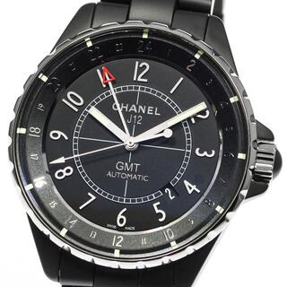 シャネル(CHANEL)の☆良品【CHANEL】シャネル J12 GMT ブラックセラミック H2012 自動巻き メンズ_707390(腕時計(アナログ))